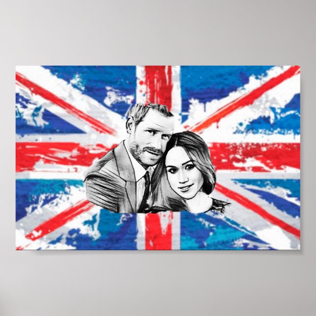 Poster Prince Harry noivado (Frente)