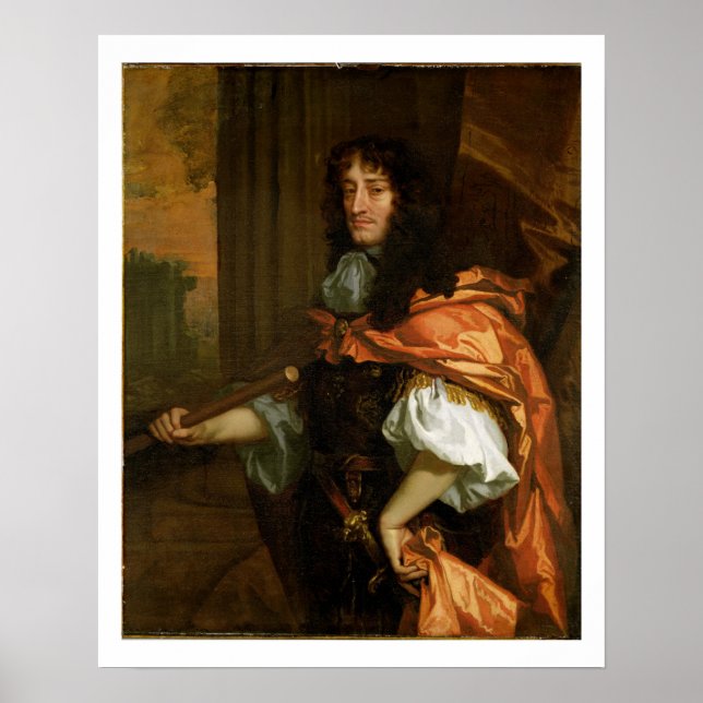 Poster Prince Rupert (1619-82), c.1666-71 (óleo na canvas (Frente)