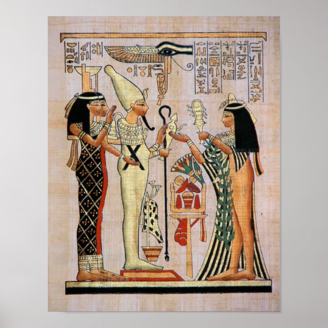 Póster Princesa Aproxima Osiris, Isis e Nephtys (Frente)