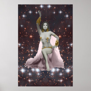 Poster Princesa Banu, Dançarina de Belly Cósmica