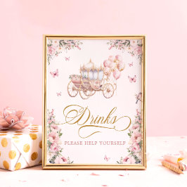 Poster Princesa Bebidas De Carruagem Por Favor Ajude-Se