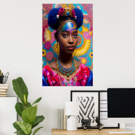 Poster Princesa bonita com tiara