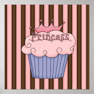 Póster Princesa cor-de-rosa
