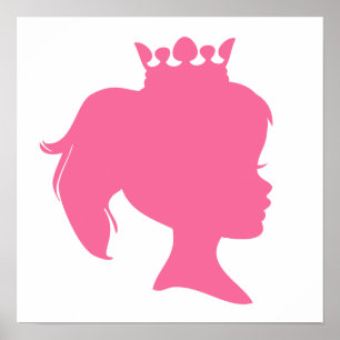 Poster Princesa cor-de-rosa T-shirt e presentes da