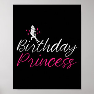 Poster Princesa de Aniversário de Hóquei em Campo para Mu