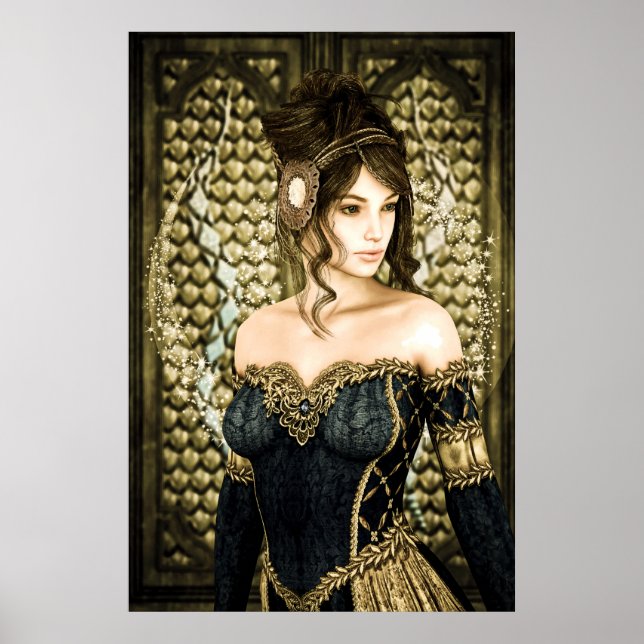 Póster Princesa de Conto de Fadas (Frente)