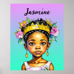 Poster Princesa de Cor Personalizada