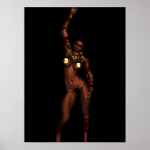 Póster Princesa de Mars Fantasy Girl G-String