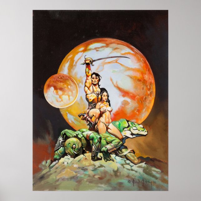 Poster Princesa de Mars Frank Frazetta (Frente)