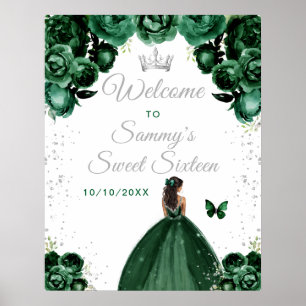 Poster Princesa de Pele Verde Escura Bem-vinda aos Doze A