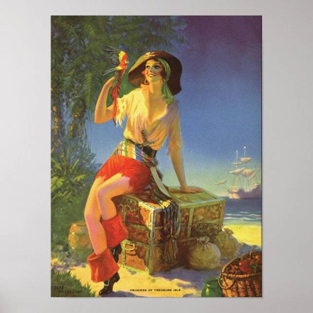 Poster Princesa de Treasure Isle - Edward Mason Eggleston (Frente)