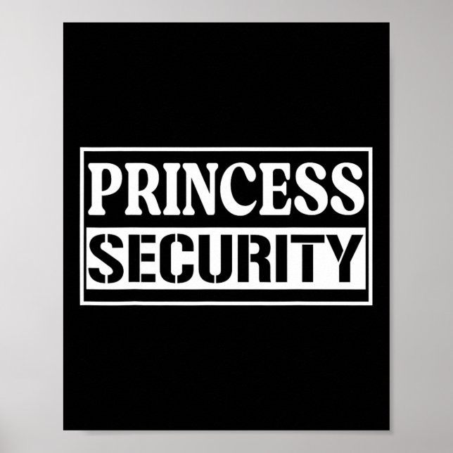 Poster Princesa Diversão de Segurança, Festa de Halloween (Frente)
