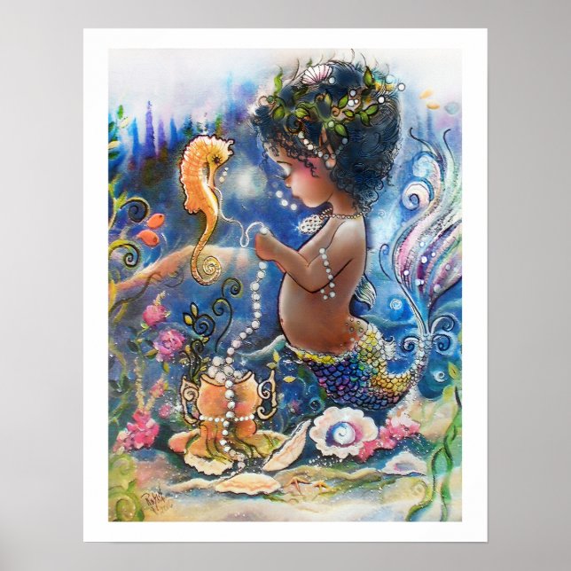 Póster Princesa do Mar de Tiny Island (Frente)