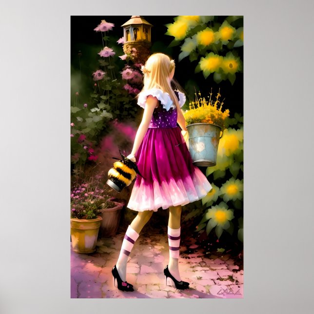 Poster Princesa do Solstício Sonhando (Frente)