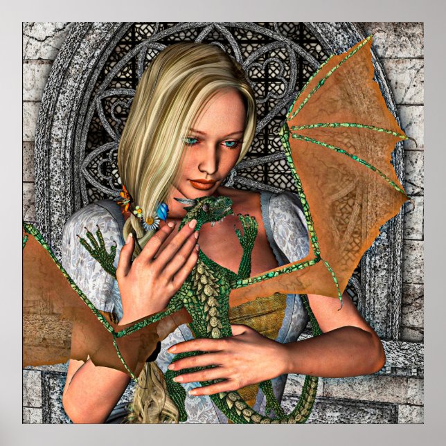 Póster Princesa e Dragão (Frente)