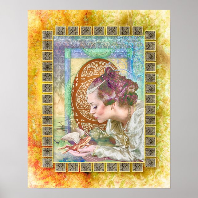 Poster Princesa e o Príncipe Sapo (Frente)