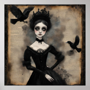 Poster Princesa e os Corvos
