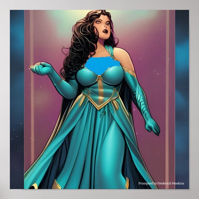 Poster Princesa espacial (Frente)