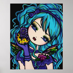 Poster Princesa feericamente Dragão Fantasia Arte do