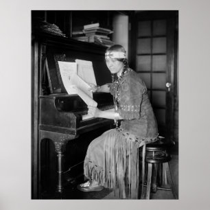 Poster Princesa indiana americana, 1900s adiantados