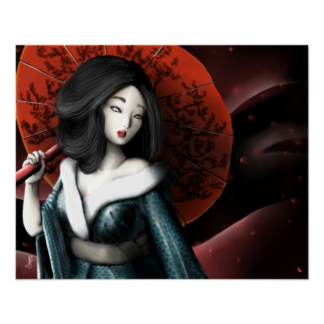 Póster Princesa Japonesa - Taketori Monogatari (Frente)