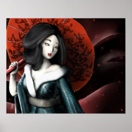 Póster Princesa Japonesa - Taketori Monogatari