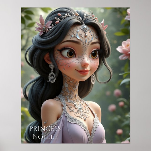 Poster Princesa Noelle: Graça Encantada (Frente)
