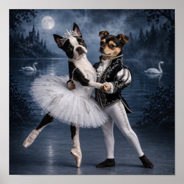 Poster "Princesa Odette & Príncipe Siegfried" (2) (Frente)