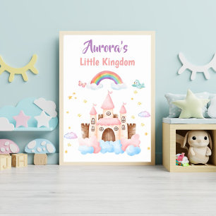 Poster Princesa Personalizada Castle Nursery
