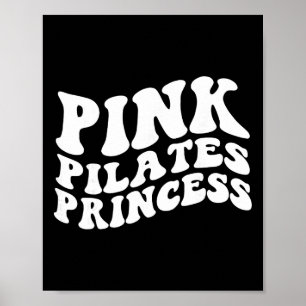 Poster Princesa Pilates Rosa Estética Mente Corpo Ioga Wo