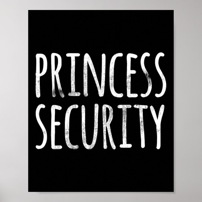 Poster Princesa Security Halloween Costume Men Matchi (Frente)