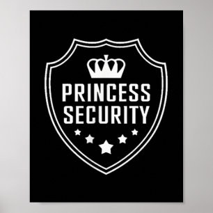 Poster Princesa Security Protection Birthday Family Match