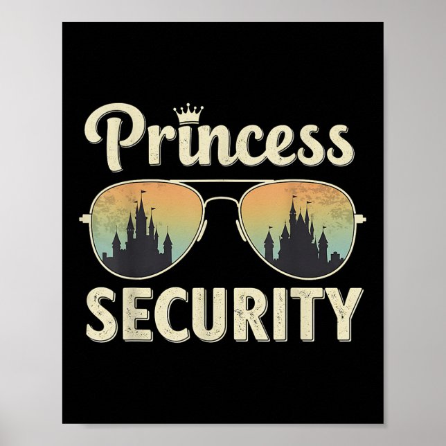 Poster Princesa Security Protection Retro Castle Matching (Frente)