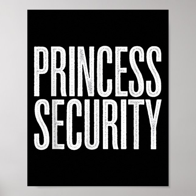 Poster Princesa Security Protection Retro Castle Mulheres (Frente)