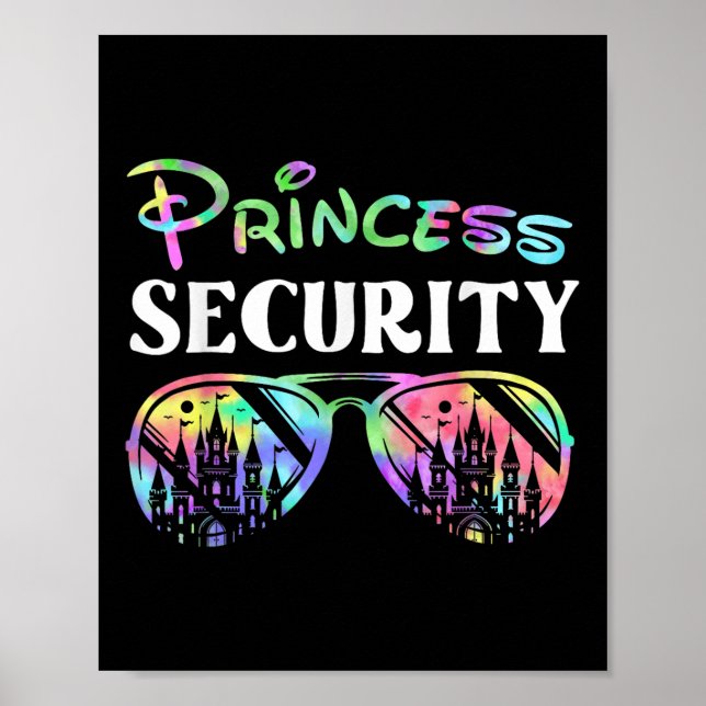 Poster Princesa Segurança Festa de aniversário Engraçada  (Frente)
