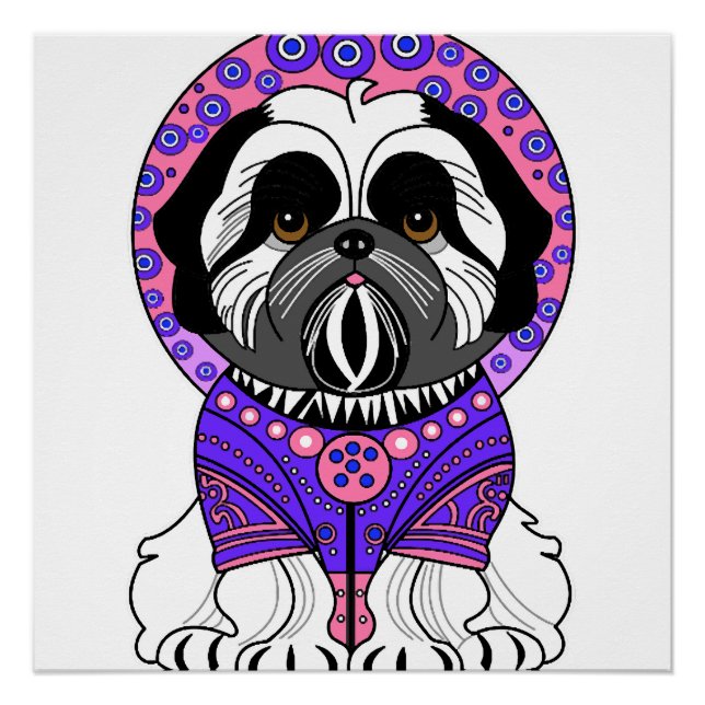 Póster Princesa Shih Tzu (Frente)