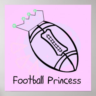 Póster Princesa T-shirt e presentes do futebol