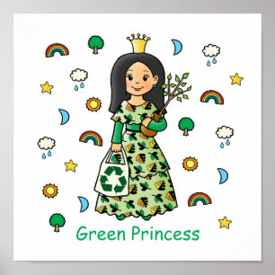 Póster Princesa Verde