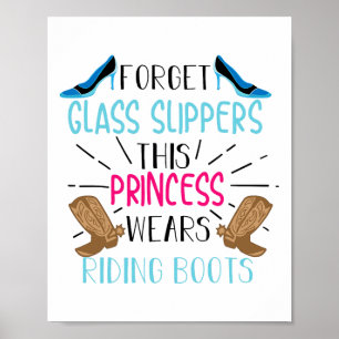 Poster Princesa Veste Arrumando Botas Cavaleiros Legal Fu