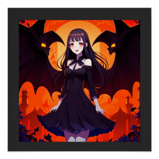 PÓSTER PRINCESS VAMPIRE OF BATS - GÓTICO (Frente)