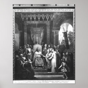 Póster Principal cercado Charlemagne do imperador