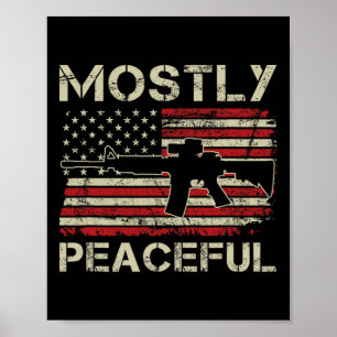Poster Principalmente Pacífico - 2ª Emenda Pró Armas Ar15