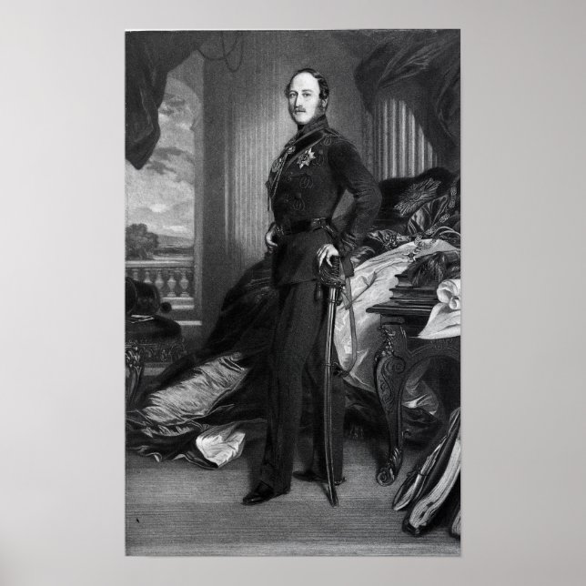 Poster Príncipe Alberto, após a pintura de 1859 (Frente)