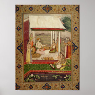 Póster Príncipe e Princesa Ouvindo Música