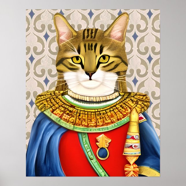 Poster Príncipe Gato Medieval (Frente)