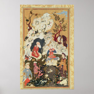 Póster Príncipe que visita um Ascetic