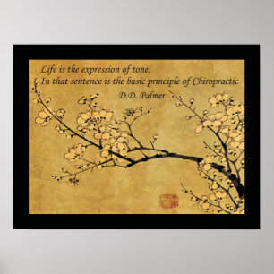 Póster Princípio de citações da saúde da quiroterapia