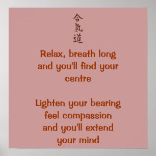 Póster Princípios Aikido