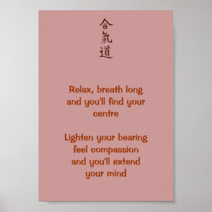 Póster Princípios Aikido