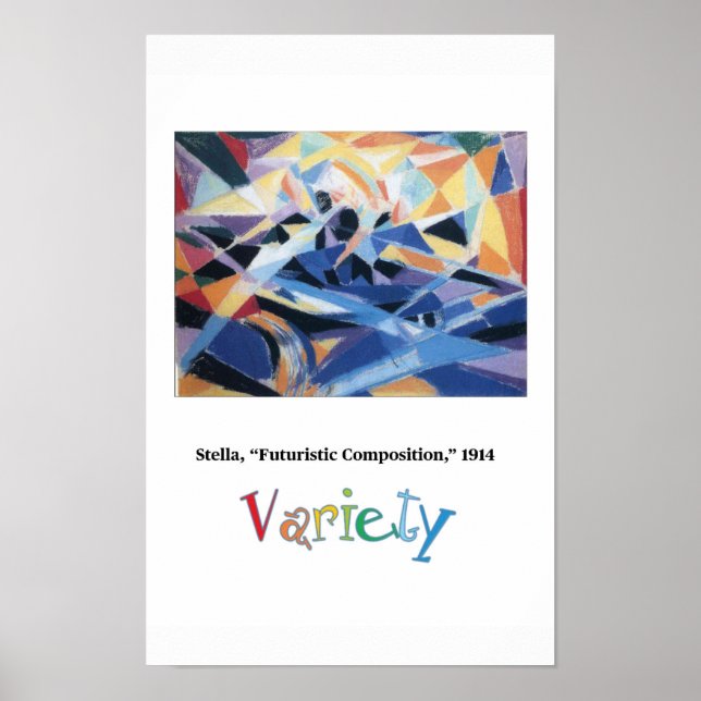 Poster Princípios da Arte - Variedade, Stella (Frente)